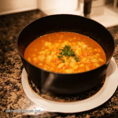 One Pot KarottenLinsenSuppe Cremig Blitzschnell Rezeptkarte