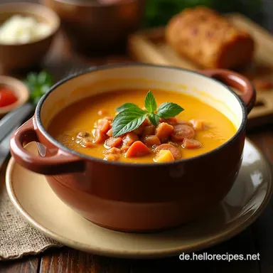 Cremige KartoffelWurstSuppe Omas Rezept nur besser Rezeptkarte