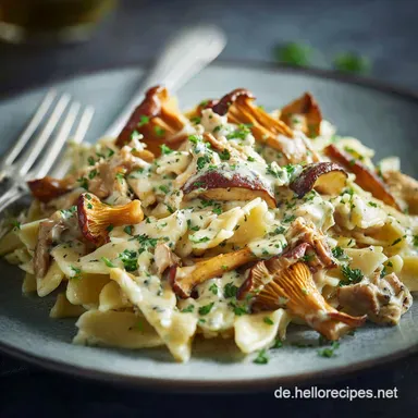 Cremige Pfifferlinge Pasta: Das beste Herbst-Rezept mit Eierschwammerl Rezeptkarte