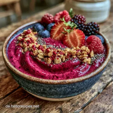 Rezept Smoothie Bowl in 10 Minuten Rezeptkarte