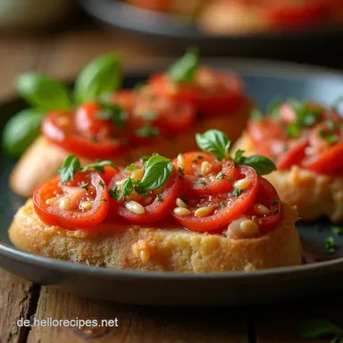 Bruschetta Dip Rezept Der Cremige Dip mit geröstetem Knoblauch Rezeptkarte
