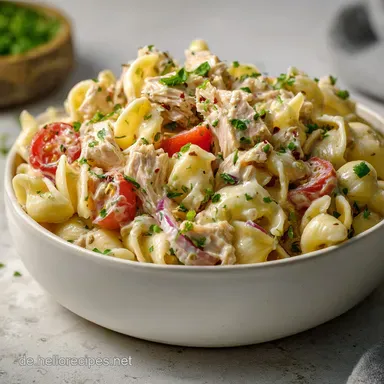 Nudelsalat mit Thunfisch Mayo: Der Cremige Klassiker Rezeptkarte