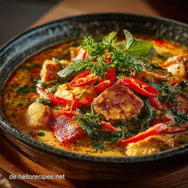 Cremiges Curry mit Kokosmilch Rotes Thai in 35 Minuten Rezeptkarte