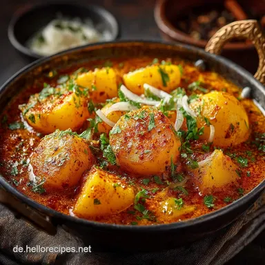 Das beste indische KartoffelCurry Cremig herzhaft schnell Rezeptkarte