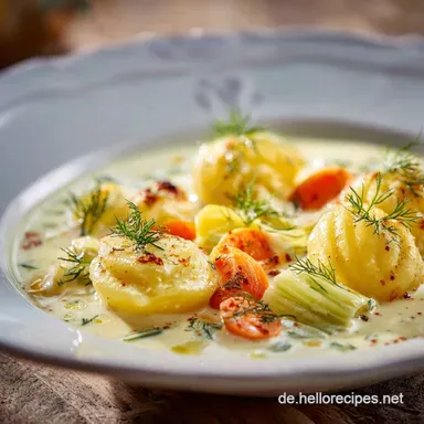 Lauchgem&uuml;se in heller So&szlig;e: Cremiges Rezept f&uuml;r schnelle Hausmannskost Rezeptkarte