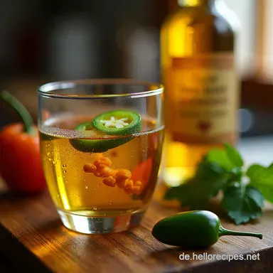 Jalape&ntilde;o &Ouml;l selber machen Meine ProfiAnleitung f&uuml;r sichere Sch&auml;rfe langanhaltenden Geschmack Rezeptkarte