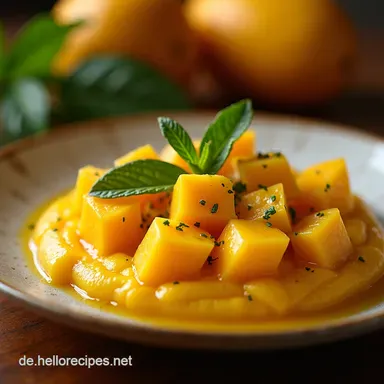 Mein bestes Mango&Ouml;l selber machen Einfache Kaltauszug Anleitung f&uuml;r GourmetAroma Rezeptkarte