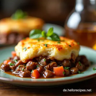 Die Beste Cottage Pie Mein einfaches Rezept mit cremigem KartoffelTopping Rezeptkarte