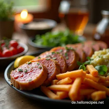 Unsere liebste Feierabend Vesper Einfache Snackplatte f&uuml;r 2 Rezeptkarte