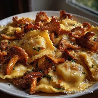 Eierschwammerl Ravioli Feine Pasta Mit Pfifferlingfllung: Schnelles Herbst-Rezept Rezeptkarte