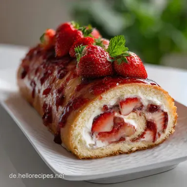 Erdbeerroulade Rezept Einfach Herrlich Fruchtig: Leicht Luftig Gelingen Rezeptkarte