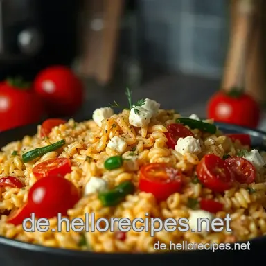 Einfache One Pot Orzo: Cremiger Genuss für die ganze Familie Rezeptkarte