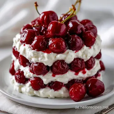 Einfaches Dessert mit Kirschen: Cremig Rezeptkarte