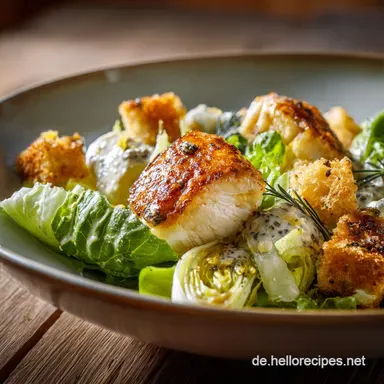 Knuspriger Eisbergsalat nach Caesar Art Das Original mit SardellenVinaigrette Rezeptkarte