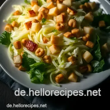 Erfrischender Spitzkohlsalat mit Apfel und Nüssen: Einfach und Lecker Rezeptkarte