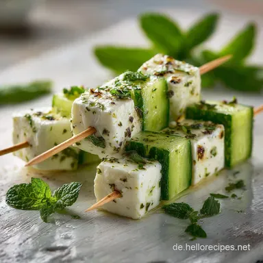 Feta Spie&szlig;e mit Gurke Rezept: In 25 Min Rezeptkarte
