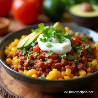 Mexikanische Fiesta im Slow Cooker Burrito Bowl Rezept Rezeptkarte