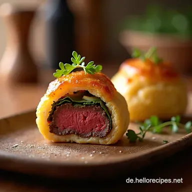 Perfektes Finger Food Beef Wellington Mein ChefTrick für saftige FiletHäppchen Rezeptkarte