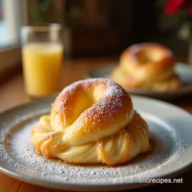Flauschige Streuselschnecken mit Vanillecreme und Erdbeermarmelade Rezeptkarte