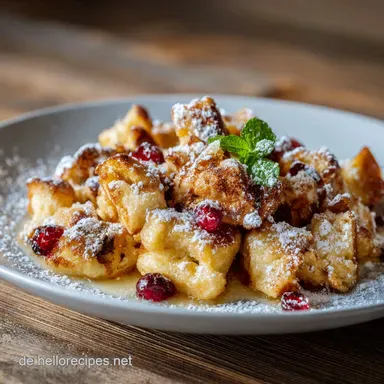 Kaiserschmarrn ohne Rosinen: Das fluffige Original in 35 Minuten backen Rezeptkarte