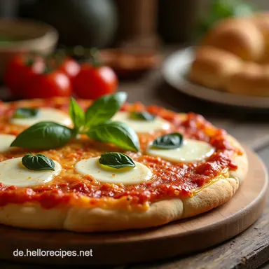 Fluffiges Pizzabrot Rezept Knoblauch Kräuter wie beim Italiener Rezeptkarte