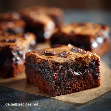 Brownies Das ultimative Fudgy Rezept f&uuml;r maximale Schokotiefe Rezeptkarte