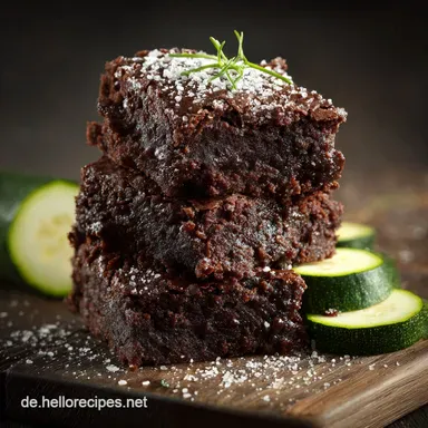 Fudgy Zuckerfreie Schoko Brownies mit ZucchiniGeheimnis Rezeptkarte