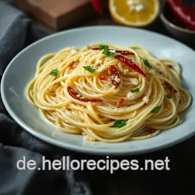 Gabelspaghetti mit Aglio e Olio – Einfach und lecker für jeden Tag Rezeptkarte