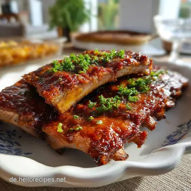 Gebackene Rippchen: Zarte Spareribs im Ofen mit Glasur