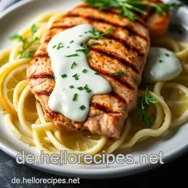 Gegrillter Wildlachs mit Zitronen-Dill-Sauce – Einfach und Lecker! Rezeptkarte