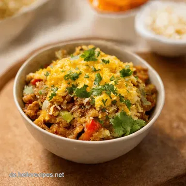 Gesunde TruthahnTacoBowl Schnell einfach lecker Rezeptkarte