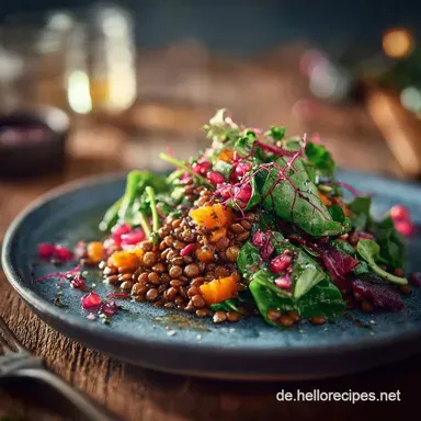 Gesunde Rezepte zum Abnehmen S&auml;ttigender LinsenSalat in 25 Min Rezeptkarte