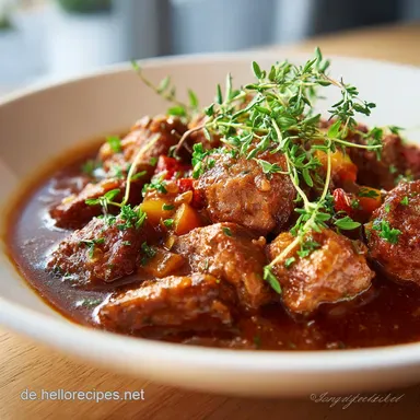 Gesundes Wurstgulasch: Kalorienarmes Feierabend-Rezept in 45 Min. Rezeptkarte