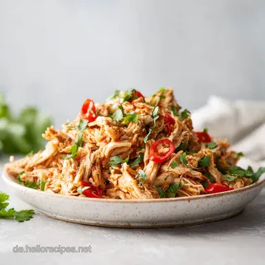 Gezupftes H&auml;hnchen: Zartes Fleisch aus dem Instant Pot f&uuml;r 4 Portionen Rezeptkarte