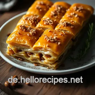 Goldbraune Baklava: Mein knusprig-s&uuml;&szlig;er Orienttraum! Rezeptkarte