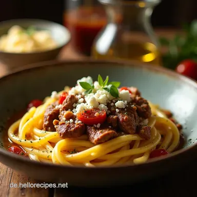 Der Beste Griechische Nudelauflauf mit Feta und Hackfleisch Seelenfutter Rezeptkarte