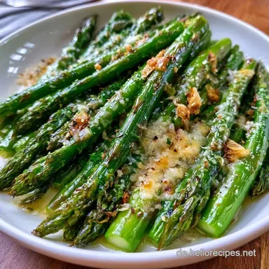 Gr&uuml;ner Spargel Blechgericht in 25 Min Rezeptkarte