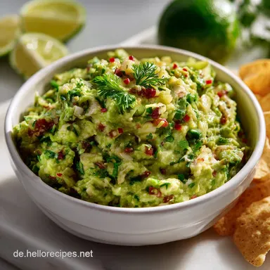 Guacamole Dip Rezept: Einfach, Schnell Authentisch Frisch Rezeptkarte
