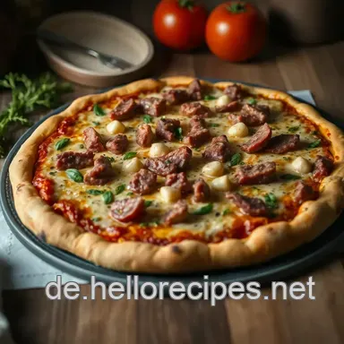 Saftige Low-Carb-Alternative mit Hackfleischboden – Die beste Blechpizza für die Familie Rezeptkarte