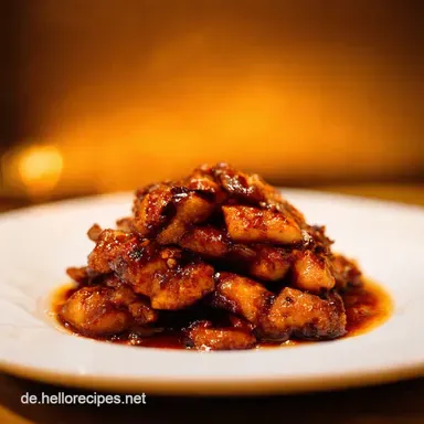 H&auml;hnchengeschnetzeltes Teriyaki Blitzrezept f&uuml;r Genie&szlig;er Rezeptkarte