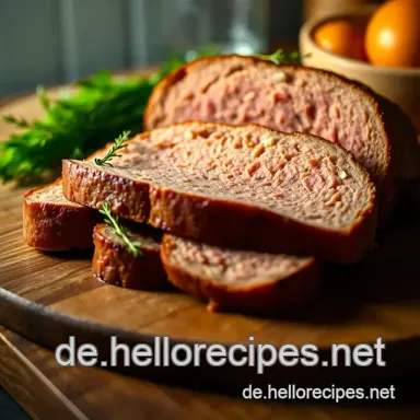 Hausgemachter Leberkäse zum Backen – Ein einfaches, köstliches Rezept Rezeptkarte