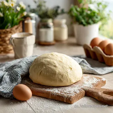 Hefeteig Rezept: Mit Trockenhefe und Schneller Zubereitung Rezeptkarte