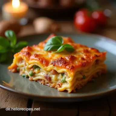 Das beste Gemselasagne Rezept mit WaldpilzRagu Rezeptkarte
