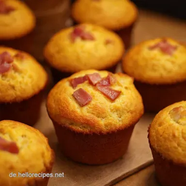 Herzhafte Muffins K&auml;seSpeck Gl&uuml;ck f&uuml;r jeden Tag Rezeptkarte