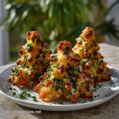 Herzhafte Tannenb&auml;ume zum Snacken als Fingerfood Idee f&uuml;r Weihnachten Rezeptkarte