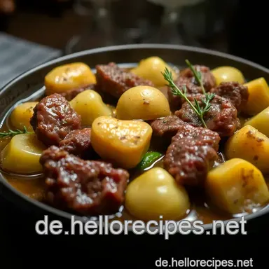 Herzhafter Möhren Eintopf mit Rindfleisch: Ein Familienklassiker für kalte Tage Rezeptkarte