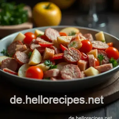 Herzhafter Wurstsalat – Ein Stück Heimat für Deine Grillparty Rezeptkarte