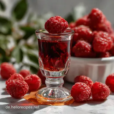 Himbeerlikör Mit Wodka Einfach Machen Himbeerlikör: Intensiver Genuss Rezeptkarte