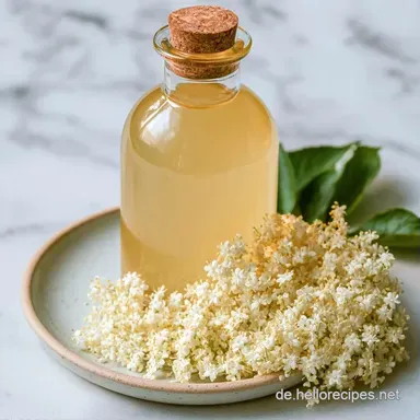 Holunderbl&uuml;tensirup mit Zitronens&auml;ure Rezeptkarte