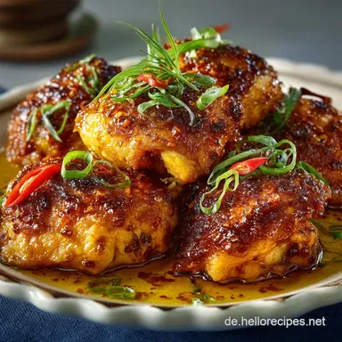 HonigKnoblauchH&auml;hnchen: Saftig Goldbraun aus dem Ofen Rezeptkarte